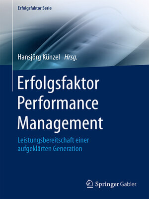 cover image of Erfolgsfaktor Performance Management